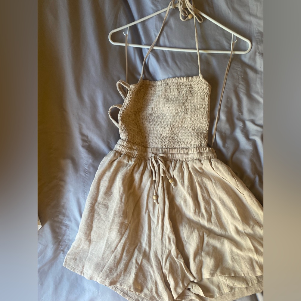 Linen Blend Romper
